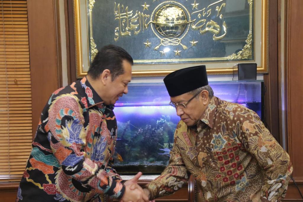 Ketua MPR RI Bambang Soesatyo bertemu PB NU