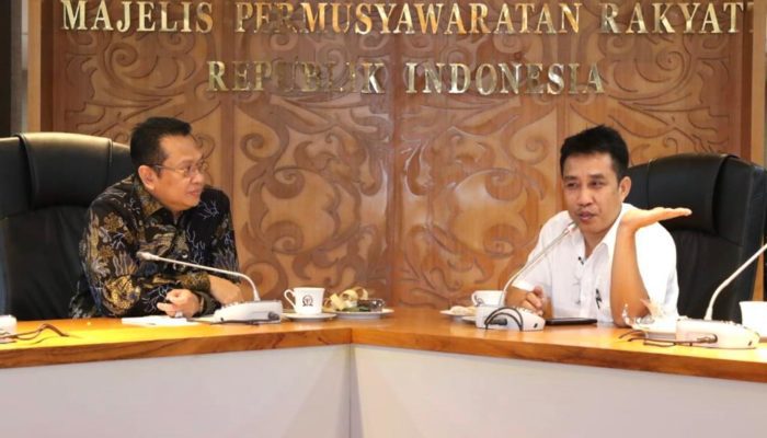 Ketua MPR RI Bambang Soesatyo bertemu ProDEM