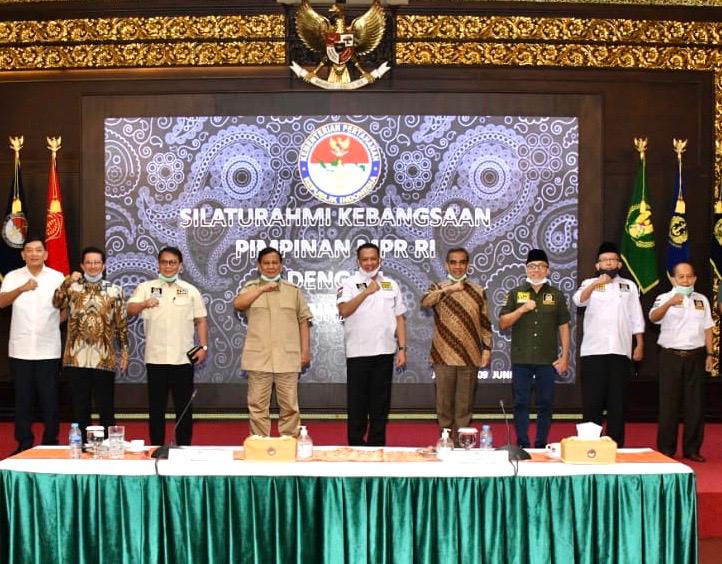 Bertemu Menhan, Pimpinan MPR RI Bahas Pokok-pokok Haluan Negara dan RUU HIP