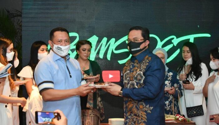 Bamsoet dalam peluncuran akun youtube Bamsoet Channel dan Podcast Ngompol, di Jakarta, Kamis (10/9/20).