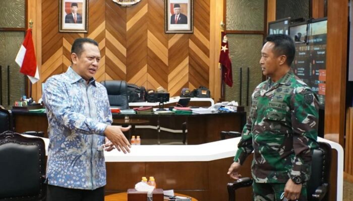 Bertemu KASAD TNI, Bamsoet Dukung TNI-Polri Terlibat Aktif Dalam Vaksinasi Massal Covid-19