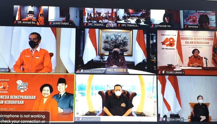 Hadiri Perayaan HUT PDI Perjuangan, Bamsoet